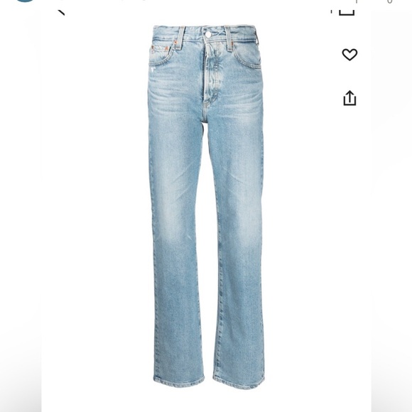 AG  High Rise Slim Straight Jeans size 27R - Picture 1 of 7